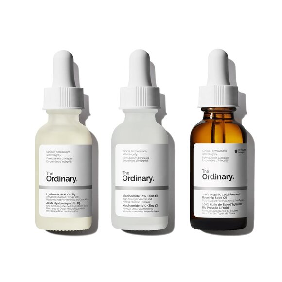 The Ordinary Set- Organic Rose Hip Oil, Niacinamide 10+Zinc, Hyaluronic Acid B5 - Picture 1 of 2